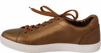 Gold Leather Mens Casual Sneakers 3