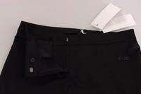 Black Mid Waist Skinny Dress Formal Trousers Pants 5