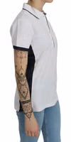 Cotton White Collared Short Sleeve Top 2