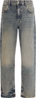 Blue Cotton Straight-Leg Jeans 1