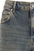 Blue Cotton Straight-Leg Jeans 3