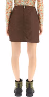 Brown Acetate Mini Skirt 3