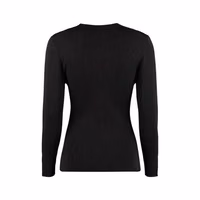 Black Cotton Wool Polyamide Sweatshirt 2