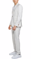 Beige Polyester Two-Piece Suit 3