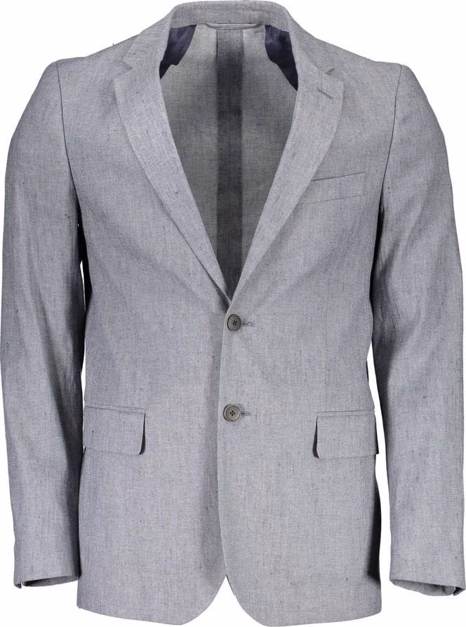 Gray Cotton Blazer