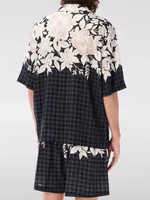Black Silk Pattern Shirt 2