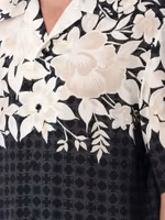 Black Silk Pattern Shirt 3