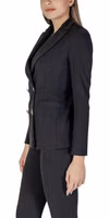 Black Polyester Blazer 2