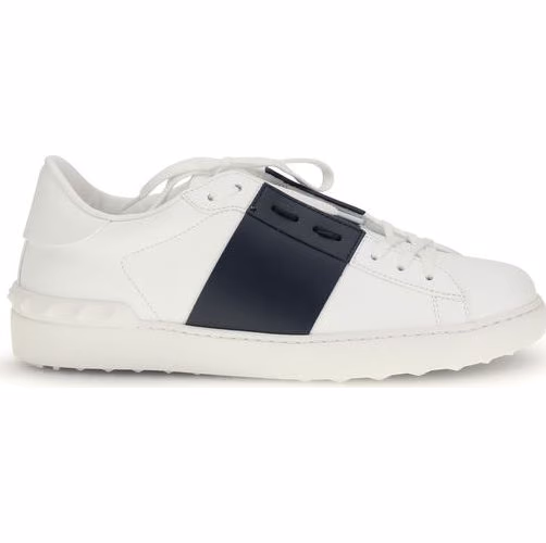 Blue Calf Leather Bos Taurus Low Top Sneakers