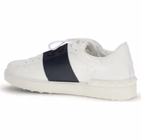 Blue Calf Leather Bos Taurus Low Top Sneakers 3