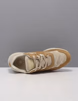 Beige Nylon Low Top Sneakers 4