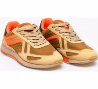 Beige Leather Sneakers 2