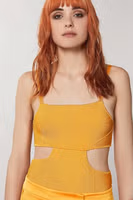 Orange Viscose Tank Tops 2