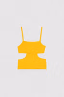 Orange Viscose Tank Tops 4