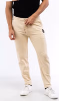 Beige Cotton Joggers (Workout Pants) 1