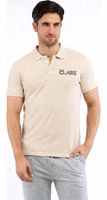 Beige Cotton Polo Shirt 1
