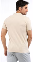 Beige Cotton Polo Shirt 3
