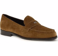 Beige Calf Leather Bos Taurus Slip-On Loafers 2
