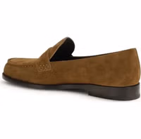 Beige Calf Leather Bos Taurus Slip-On Loafers 3