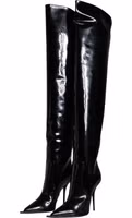 Black Leather Over The Knee 2