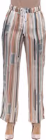 Multicolor Viscose Casual Pants 1
