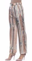 Multicolor Viscose Casual Pants 2