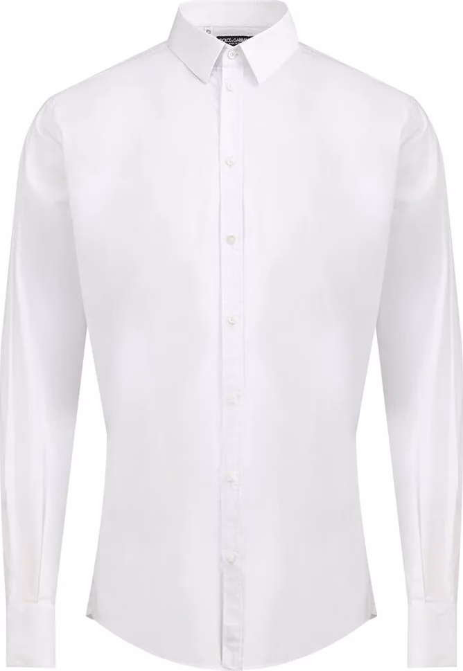 White Cotton Dress Shirt