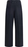 Black Cotton Casual Pants 2