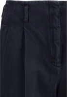 Black Cotton Casual Pants 3