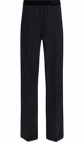 Black Silk Casual Pants 1