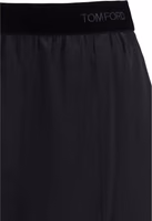 Black Silk Casual Pants 3