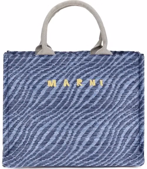Blue Nylon Shoulder Bag
