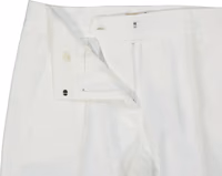 White Polyester Casual Pants 3