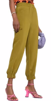 Bicolor Elastane Casual Pants 2