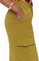 Bicolor Elastane Casual Pants 4