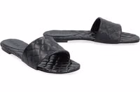 Black Lamb Leather Mules 2