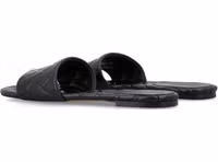 Black Lamb Leather Mules 3