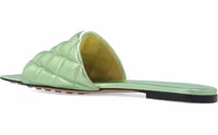 Bicolor Calfskin Flat Sandals 3