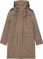 Brown Polyester Parka 1