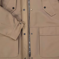 Brown Polyester Parka 3