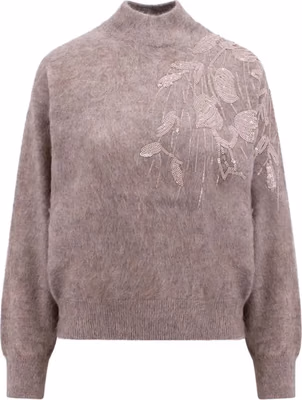 Beige Cashmere Sweatshirt