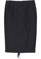 Gray Virgin Wool Midi Skirt 2