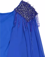 Blue Acetate Cocktail Dress 3