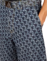 Blue Cotton Knee Length 4