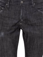 Black Cotton Skinny Jeans 4