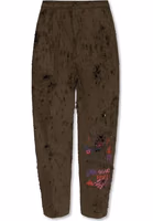 Bicolor Cotton Casual Pants 1