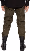 Bicolor Cotton Casual Pants 3