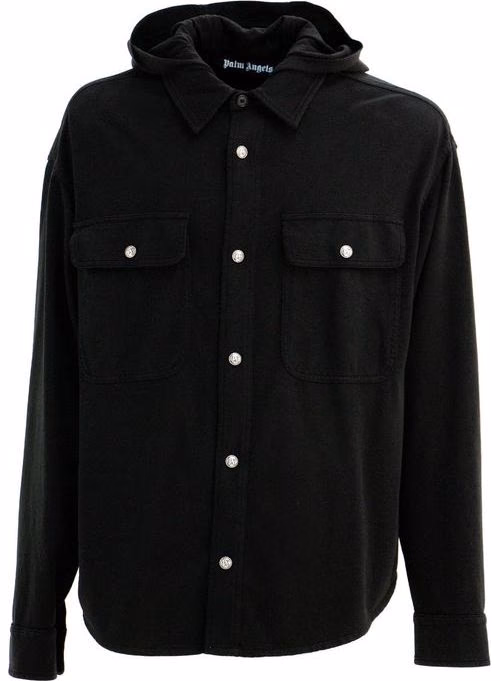 Black Cotton Shell Jacket