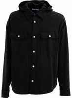 Black Cotton Shell Jacket 1
