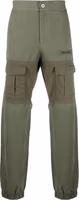 Bicolor Cotton Cargo Pants 1